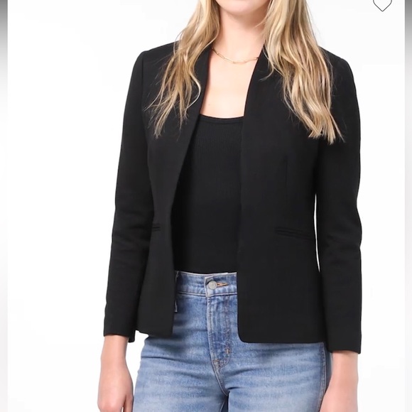 J.Crew 365 Going Out Blazer In Stretch Twill Black Womens 6 Tall - Picture 1 of 7